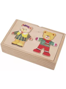 Öltöztethető mini dupla maci B