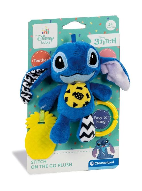 Clementoni Disney Stitch, puha csörgő bébijáték X