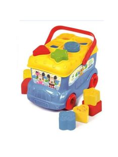   Clementoni, Disney Mickey egér busz, formaválogatós játékszett X