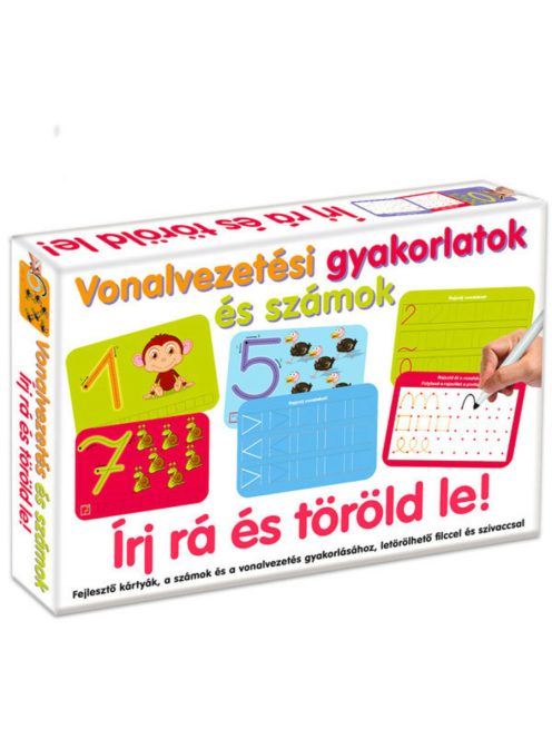 Vonalvezetési gyakorlatok és számok Írj rá és töröld le! X