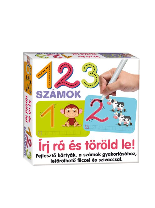 1, 2, 3 számok gyakorló készlet X