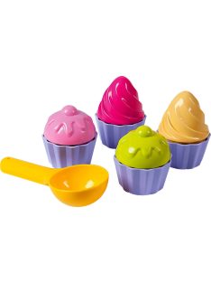 Muffin homokozó játékszett, homokozó forma X
