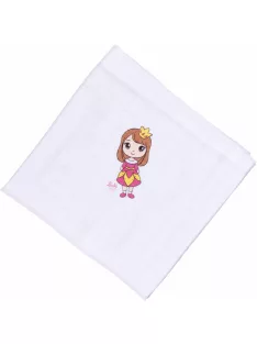   Mintás Cseh textil pelenka, textilpelenka sűrű szövésű fehér 70x70 cm - Hercegnő 1 DARAB