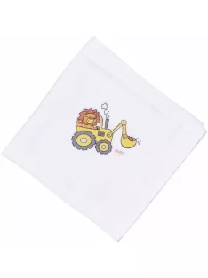   Mintás Cseh textil pelenka, textilpelenka sűrű szövésű fehér 70x70 cm - Markoló 1 DARAB