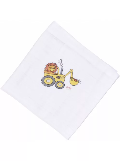 Mintás Cseh textil pelenka, textilpelenka sűrű szövésű fehér 70x70 cm - Markoló 1 DARAB