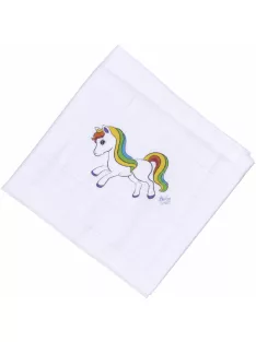   Mintás Cseh textil pelenka, textilpelenka sűrű szövésű fehér 70x70 cm - Póni 1 DARAB