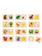 Készségfejlesztő Puzzle (Mit esznek az állatok?) B