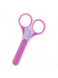 Baba olló védő kupakkal - Rózsaszín