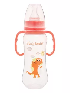   BabyBruin fogantyús cumisüveg karcsúsított 240 ml narancs