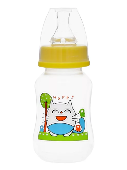 BabyBruin cumisüveg karcsúsított 125 ml sárga