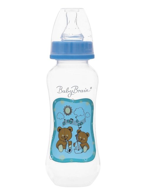 BabyBruin cumisüveg karcsúsított 240 ml kék
