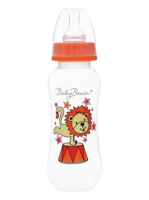 BabyBruin cumisüveg karcsúsított 240 ml narancs