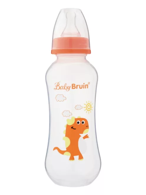 BabyBruin cumisüveg karcsúsított 240 ml narancssárga