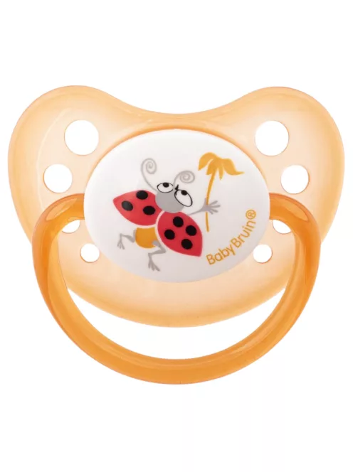 Baby Bruin ortondontikus szilikon játszócumi 0-5 hónapos - Katica