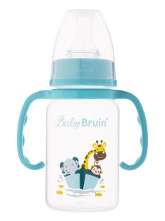 BabyBruin fogantyús cumisüveg 120 ml világoskék