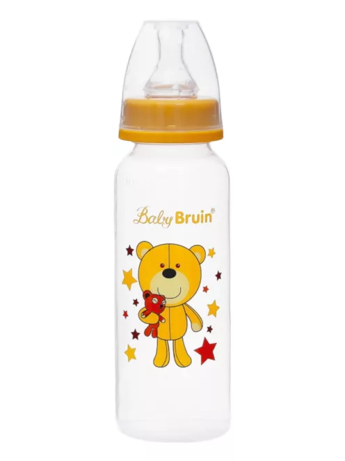 BabyBruin cumisüveg 240 ml mustársárga