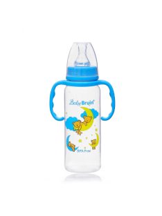 BabyBruin fogantyús cumisüveg 240ml kék