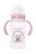 BabyBruin széles nyakú tanulópohár 300 ml, cseppmentes itatócsőrrel rózsaszín