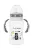 BabyBruin széles nyakú tanulópohár 300 ml, cseppmentes itatócsőrrel szürke