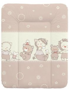 Puha vízhatlan pelenkázó lap 50x70 cm - Drapp macis