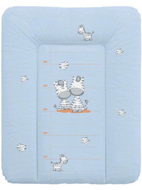 Puha vízhatlan pelenkázó lap 50x70 cm - Zebrák kék