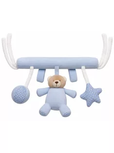 Plüss Macikás akasztó 23 cm - Kék