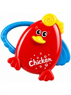 Csörgő rágóka csibe - Piros