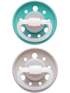   NIP Latex cseresznye játszócumi 0-6 hónapos 2 db-os - Drapp-zöld