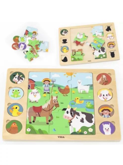 Puzzle - találd meg a párokat - farmos B