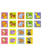 Készségfejlesztő puzzle felezett állatok B
