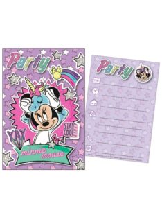 Disney Minnie Unicorn party meghívó