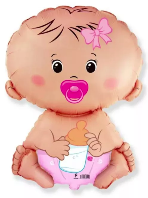 Baby Girl Pink fólia lufi 36 cm (WP)