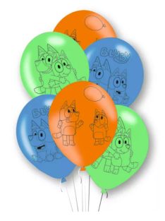 Bluey Joke léggömb, lufi 6 db-os 27,5 cm Nr1