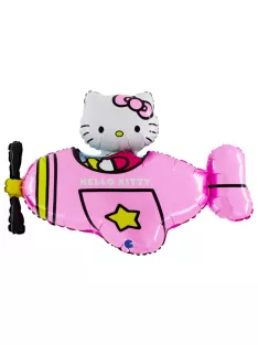 Hello Kitty Airplane Pink fólia lufi 76 cm Nr5