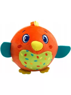 Madár Peachy plüss labdafigura, baba csörgő - Clementoni