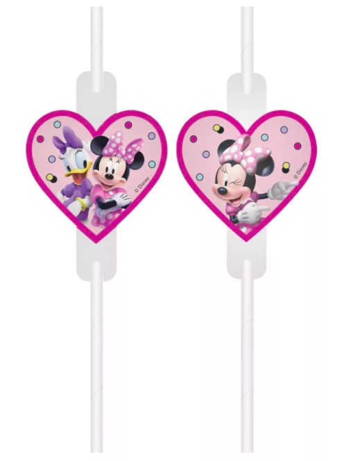 Disney Minnie Junior papír szívószál, 4 db-os szett FSC