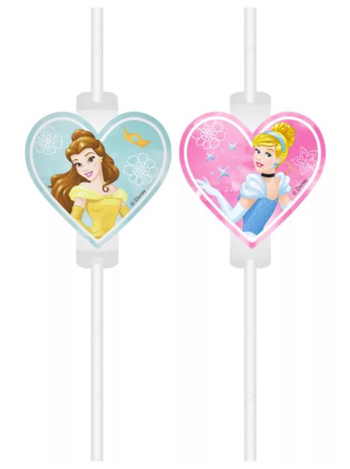 Disney Hercegnők Live Your Story papír szívószál, 4 db-os szett FSC