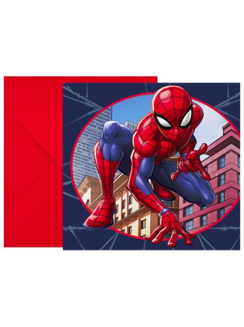 Pókember Crime Fighter party meghívó 6 db-os FSC