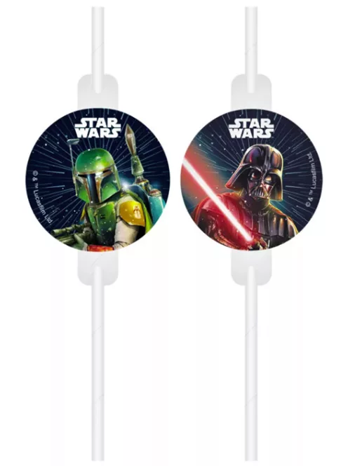 Star Wars papír szívószál, 4 db-os szett FSC Nr1