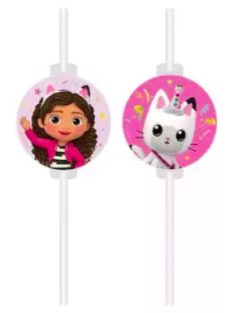   Gabi babaháza Friends papír szívószál, 4 db-os szett FSC