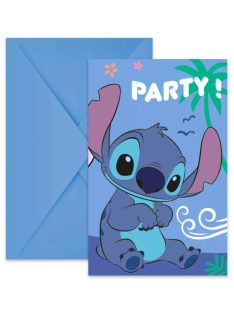   Disney Lilo és Stitch, A csillagkutya Angel party meghívó 6 db-os FSC