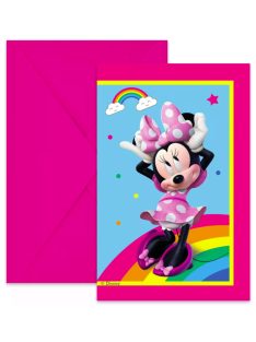 Disney Minnie Makes Me Smile party meghívó 6 db-os FSC