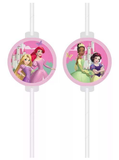 Disney Hercegnők Create Your World papír szívószál, 4 db-os szett FSC