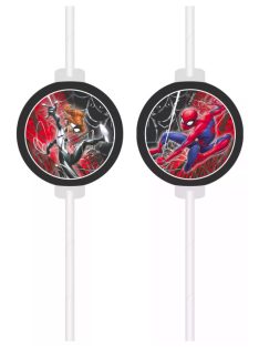   Pókember World of Webs papír szívószál, 4 db-os szett FSC