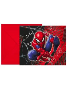 Pókember World of Webs party meghívó 6 db-os FSC