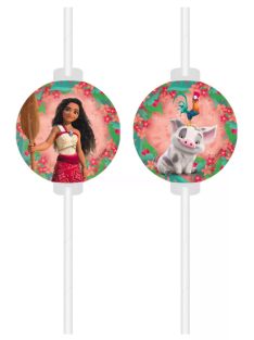   Disney Vaiana Sailing Spirit papír szívószál, 4 db-os szett FSC