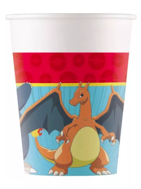 Pokémon Next Generation papír pohár 8 DARABOS 200 ml Nr2
