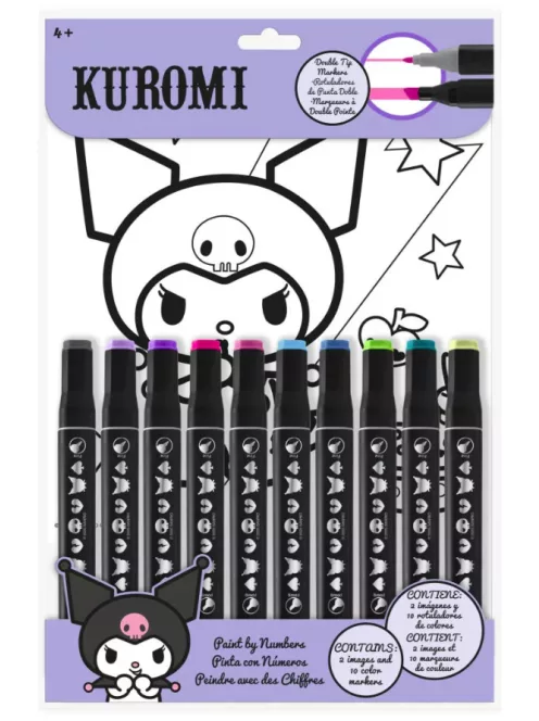 Hello Kitty Kuromi számos színező