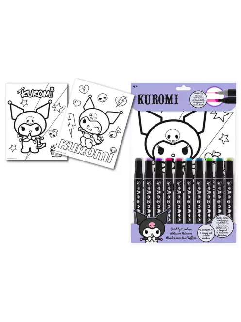 Hello Kitty Kuromi számos színező