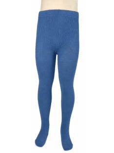   Acélkék gyerek harisnya, pamut harisnyanadrág, kötött harisnya 92-98 cm